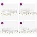 Set di divani modulari con spazio di archiviazione 6 pcs Bianco - Foto miniatura 9