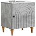 Armadio da Notte 2 pcs Grigio Cemento 43 x 34,5 x 50 cm - Foto miniatura 2