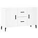 Credenza Bianca 100x36x60 cm in Legno Multistrato - Foto miniatura 1