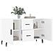 Credenza Bianca 100x36x60 cm in Legno Multistrato - Foto miniatura 4