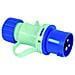 Spina Ind. "3p+t" 16a Red Ip44 - Foto miniatura 2