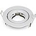 Portafaretto Incasso Alluminio Rotondo Orientabile Twist To Open Per Lampade Gu10-gu5.3 Vt-775 - Sku 3645 Bianco - Foto miniatura 1