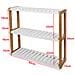 Mensola Da Parete, Scaffale Pensile, Mensola Da Bagno, Soggiorno, Cucina, Mensola Ufficio, Mensola Bambù, frg28-wn, it (b60xt15xh54cm)  - Foto miniatura 2