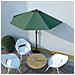 Ombrellone da Balcone Palo in Alluminio Verde 270x135 cm - Foto miniatura 1