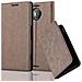Custodia Compatibile Con Nokia Lumia 950 Xl In Bruno Caffè - Coperchio Protettiva Con Chiusura Magnetica, Funzione Stand E Tasca Per Le Carte - Foto miniatura 4