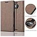 Custodia Compatibile Con Nokia Lumia 950 Xl In Bruno Caffè - Coperchio Protettiva Con Chiusura Magnetica, Funzione Stand E Tasca Per Le Carte - Foto miniatura 5