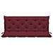 Cuscino per Panca Rosso Vino 150x (50+50) x7cm in Tessuto Oxford - Foto miniatura 2