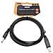 Cavo Usb 2.0 Usb-a / Usb-b - Maschio / Maschio - Nero - 1.8 M - Clip - Foto miniatura 2