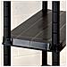 Scaffale A 4 Ripiani Nero 61x30,5x130 Cm In Plastica - Foto miniatura 3