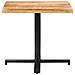 Tavolino Da Bistrot Quadrato 80x80x75 Cm Legno Di Mango Grezzo - Foto miniatura 3