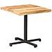 Tavolino Da Bistrot Quadrato 80x80x75 Cm Legno Di Mango Grezzo - Foto miniatura 7