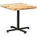 Tavolino Da Bistrot Quadrato 80x80x75 Cm Legno Di Mango Grezzo - Foto miniatura 8