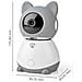 Telecamera Interno Connessa Wi-fi Full Hd 1080p Motorizzata Slot Microsd, Bianco / Grigio - Foto miniatura 5