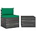 Set Divani da Giardino su Pallet 2 pz con Cuscini Massello Pino - Foto miniatura 1
