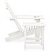 Sedia Adirondack Da Giardino Con Tavolo Abete Massello Bianco - Foto miniatura 3