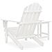 Sedia Adirondack Da Giardino Con Tavolo Abete Massello Bianco - Foto miniatura 4