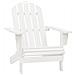 Sedia Adirondack Da Giardino Con Tavolo Abete Massello Bianco - Foto miniatura 5