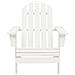 Sedia Adirondack Da Giardino Con Tavolo Abete Massello Bianco - Foto miniatura 6