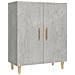 Credenza Grigio Cemento 70x34x90 Cm In Legno Multistrato - Foto miniatura 2
