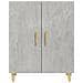 Credenza Grigio Cemento 70x34x90 Cm In Legno Multistrato - Foto miniatura 3