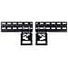 Staffa Slim Fit WMN-B50EB da Parete per Schermi 43"-85" Colore Nero - Foto miniatura 1