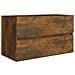 Set Mobili Da Bagno 2 Pz Rovere Fumo In Legno Multistrato - Foto miniatura 6