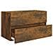Set Mobili Da Bagno 2 Pz Rovere Fumo In Legno Multistrato - Foto miniatura 8