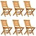 Sedie Da Giardino Pieghevoli 6pz 47x63x90cm Legno Massello Teak - Foto miniatura 2