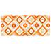 Tappeto Passatoia Cucina Corsia Retro Antiscivolo Disegno Avana Colore Arancio By Suardi 55x190 Arancio - Foto miniatura 2