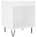 Comodino Bianco 40x35x50 Cm In Legno Multistrato - Foto miniatura 2