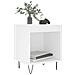 Comodino Bianco 40x35x50 Cm In Legno Multistrato - Foto miniatura 3