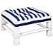 Cuscino Per Pallet Strisce Bianche E Blu 70x70x12 Cm In Tessuto - Foto miniatura 3