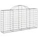 Cesto Gabbione Ad Arco 200x30x100/120 Cm Ferro Zincato - Foto miniatura 1
