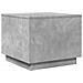 Tavolino Da Salotto Con Luci Led Grigio Cemento 50x50x40 Cm - Foto miniatura 3