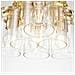 Lampadario Contemporaneo Brinley Acciaio Ottone Spazzolato 6 Luci E27 - Foto miniatura 2