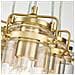 Lampadario Contemporaneo Brinley Acciaio Ottone Spazzolato 6 Luci E27 - Foto miniatura 4