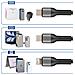 Cavo Da Usb A Micro-usb, Usb-c, Lightning Nylon Intrecciato 1,2m, Nero - Foto miniatura 2