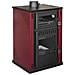 Stufa A Legna Con Forno 27,6kw Termostufa Boiler 38lt Elsa Rossa - Foto miniatura 1