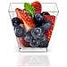 Confezione Da 25 Bicchierini Per Dessert 58c - Bicchierini Quadrati In Plastica Trasparente Per Mousse, Budino E Altro Ancora - Foto miniatura 1