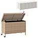 Contenitore da Giardino con Ruote Beige Misto Polyrattan - Foto miniatura 10