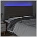 Testiera A Led Tortora 160x5x118/128 Cm In Tessuto - Foto miniatura 3