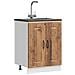 Mobile Base Lavello Kalmar Legno Vecchio 60x46x81,5 Cm - Foto miniatura 1
