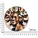 Orologio Da Parete Africa 3 - Multicolore - Mdf - 60x4,5x60 Cm - Foto miniatura 7