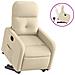 Poltrona Alzapersona Reclinabile Crema In Tessuto - Foto miniatura 1