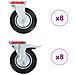 Ruote Girevoli 16 Pz 200 Mm - Foto miniatura 2