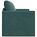 Divano Letto a Terra 2-in-1 Verde Scuro 124x204x61 cm Velluto - Foto miniatura 7