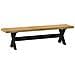 Panca Pranzo NOAIN Gambe a Forma X 180x40x45 cm Legno Massello - Foto miniatura 1