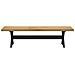 Panca Pranzo NOAIN Gambe a Forma X 180x40x45 cm Legno Massello - Foto miniatura 3