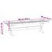 Panca Pranzo NOAIN Gambe a Forma X 180x40x45 cm Legno Massello - Foto miniatura 9