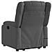Poltrona Alzapersona Massaggi Reclinabile Grigio Scuro Tessuto - Foto miniatura 5